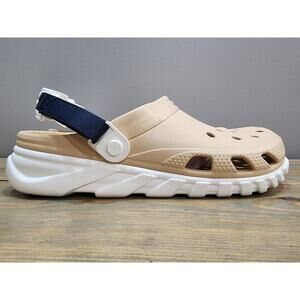 Crocs Duet Max II Size 14 Mens Shitake Beige White Black Clog